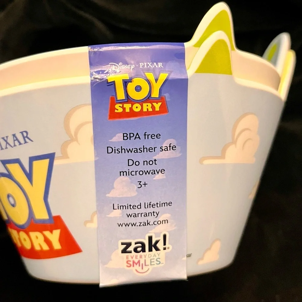 Zak! Toy Story Alien Bowls Set 2 Disney Pixar Little Green Men NWT 5.5